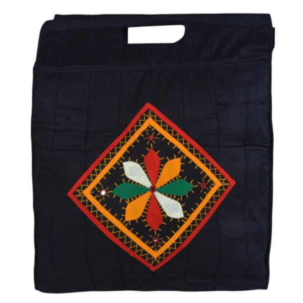 Banjara Handmade Reusable Shopping / Grocery Bag Black Color