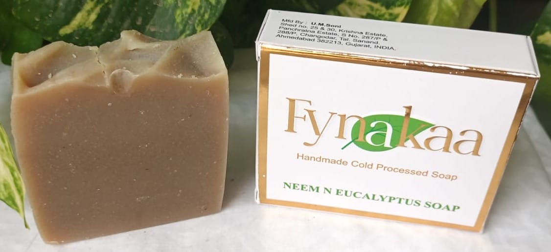 Fynakaa NEEM n EUCALYPTUS Cold Processed Handmade Natural Organic Premium Luxury Soap useful for sensitive skin and in pimple issue