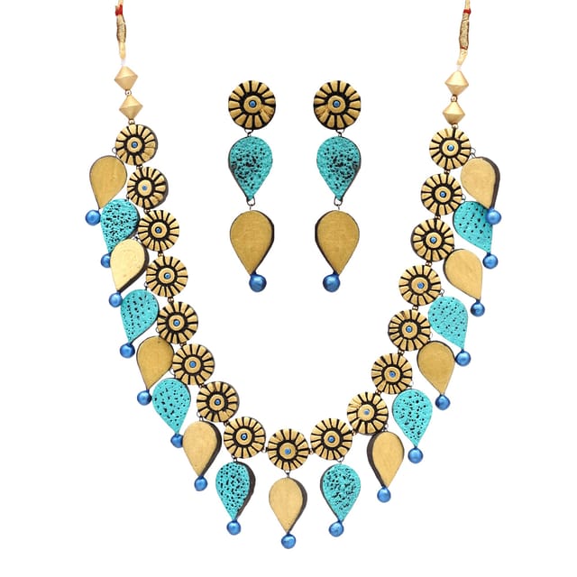 Royal Blue crystal Rhinestone necklace earrings set – Hairdazzzel