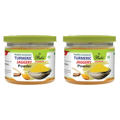 Bebe Turmeric Jaggery Powder Best Fresh & Natural Healthy Whole Organic 200g (Pack of 2 Pcs)