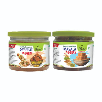 Bebe Dry fruit Jaggery & Masala Jaggery (Pack of 1 Pcs each)