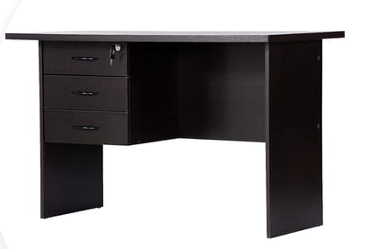 Engineered Wood Study Table and Office Desk (Dark Wenge, Matte Finish)