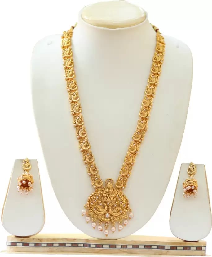 Alloy Gold-plated Rose Gold Jewel Set  (Pack of 1)