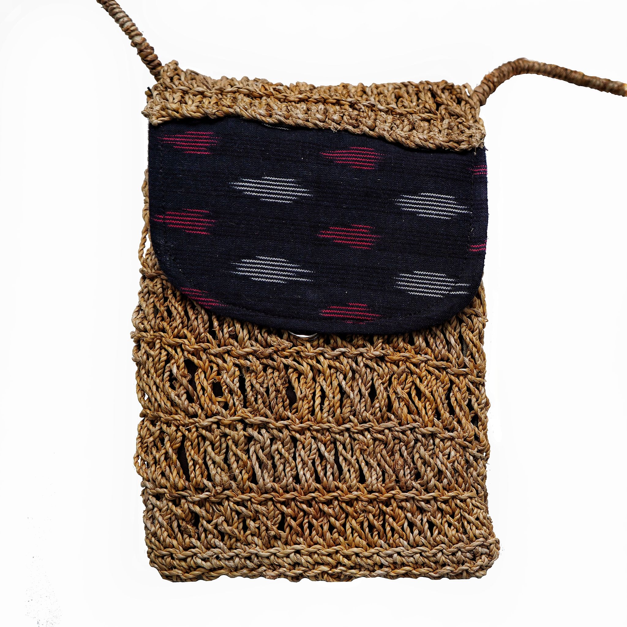 Banana Fiber Gipsy Crochet Bag (1SGAUTLKA02980)