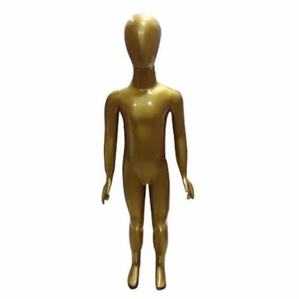 Plastic Golden Kid Mannequin