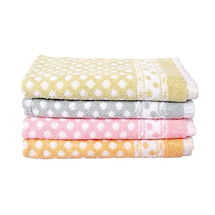 AYUS Cotton Hand Towels Set of 6 Piece for Kitchen , Soft & Super abosrbent , 450 GSM ,( Size: Medium , 30 x 52 cm)