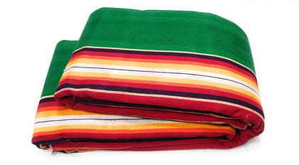 AYUS Cotton Extra Large Solapuri Carpet/Galicha Rug Dari (Multicolor, 96 X 120 Inch)