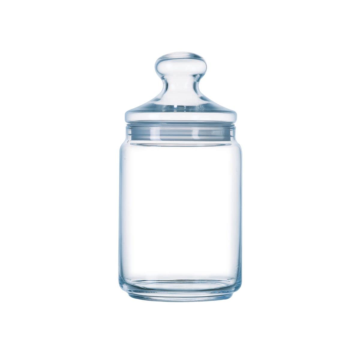 Luminarc Pot Club Glass Jar with Glass Lid (Transparent, 1000 ml)