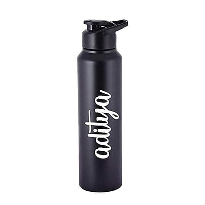 Incrizma Personalized/Custom Name Engraved Stainless Steel, Single Walled Fridge and Sports Water Bottle | Employee/Staff Appreciation/Recognition Gift