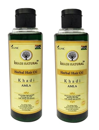 Khadi Natural Amla Hair Oil 210ml | Nourishing and Strengthening Herbal Hair Care