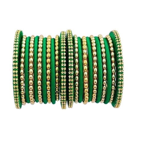 Silk thread sale moti bangles