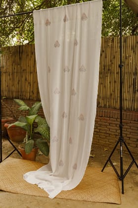 Bageecha Chikankari Door Curtain