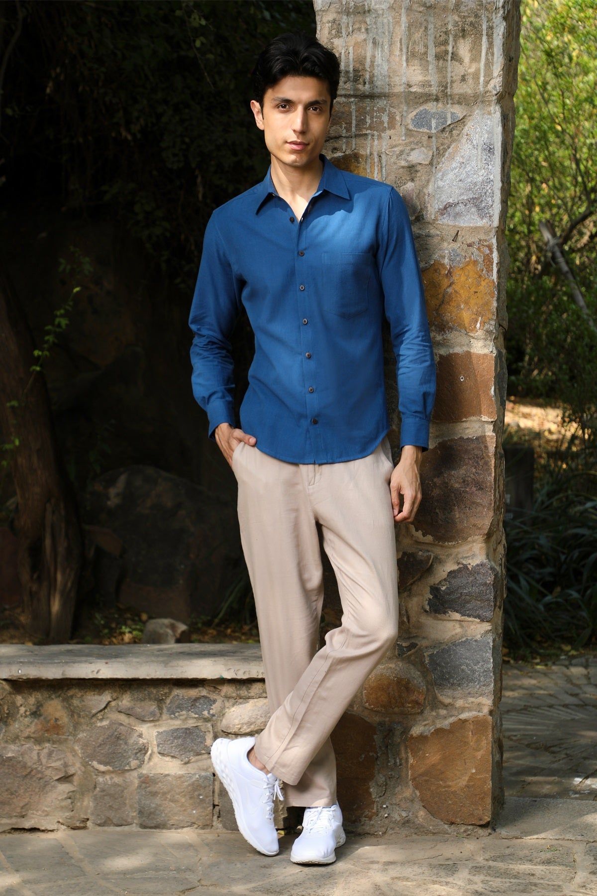 Musafir Indigo Full Sleeve Shirt