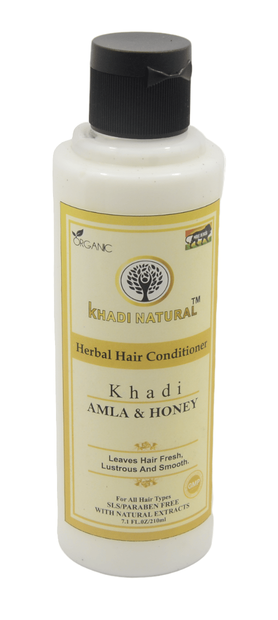 Khadi Natural Conditioning Amla and Honey Hair Oil - 210ml, Promotes Hair Health and Shine (Amla Honey)