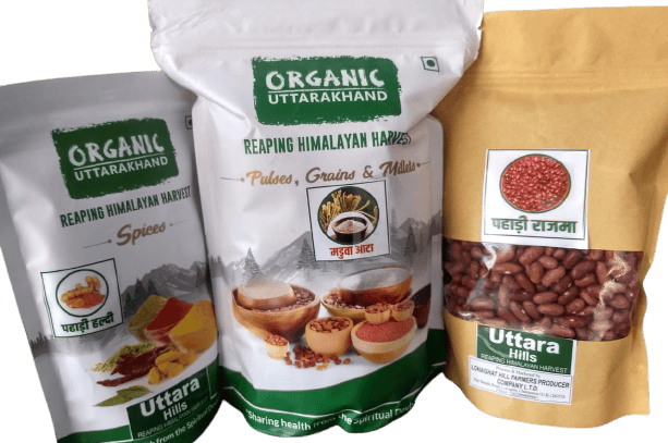 Combo Pack_Ragi Flour / Pahadi Haldi / Pahadi Rajma