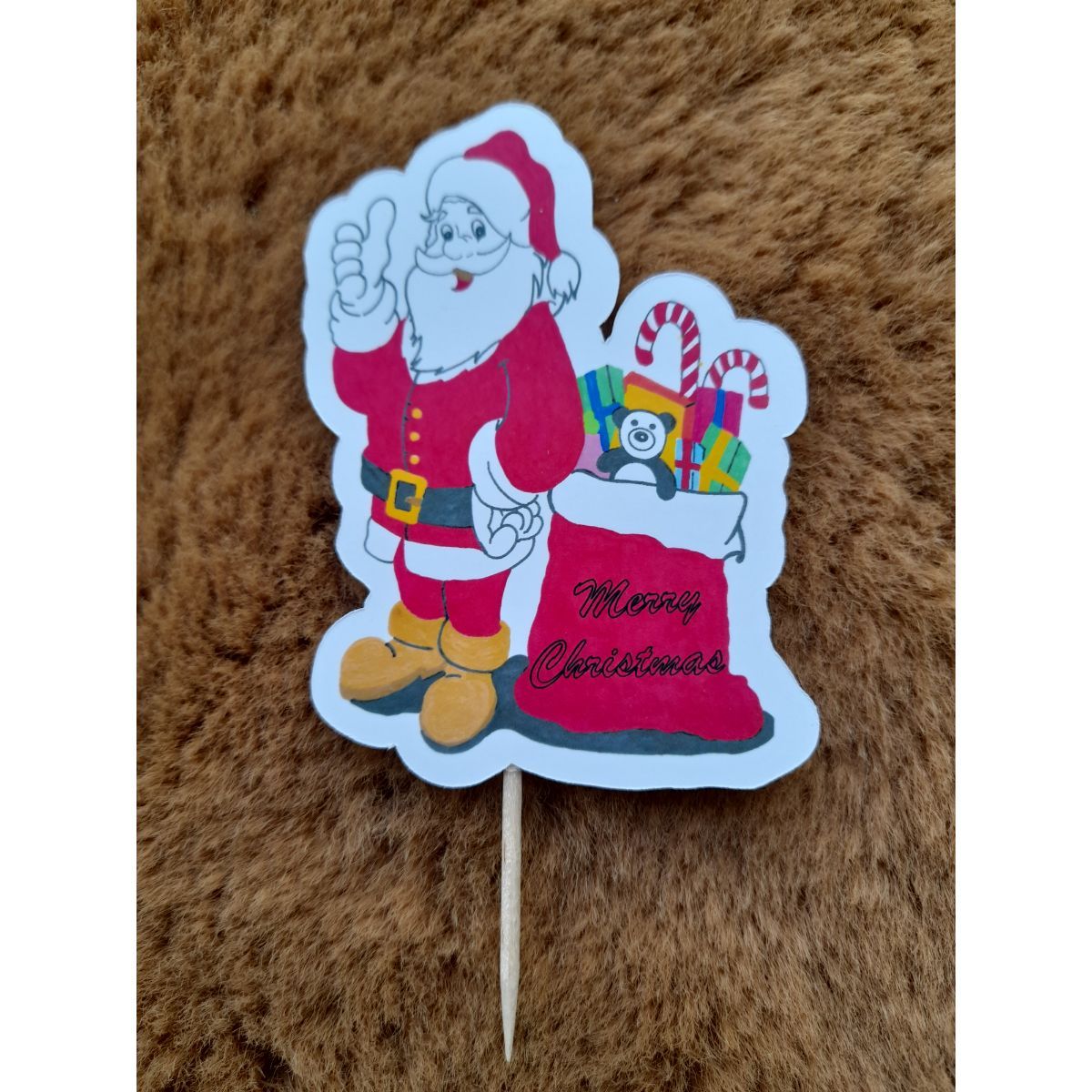 Partybus – Christmas cupcake topper – Santa