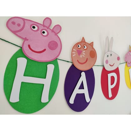 Partybus – Peppa Pig Happy Birthday Banner