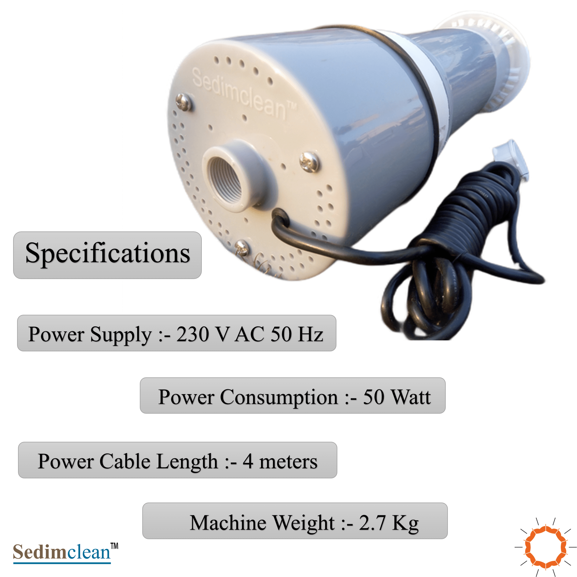 Sedimclean Domestic Tank Cleaning Machine