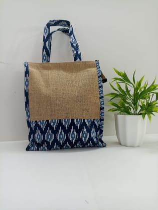 NVJB005-Blue Jute Bag