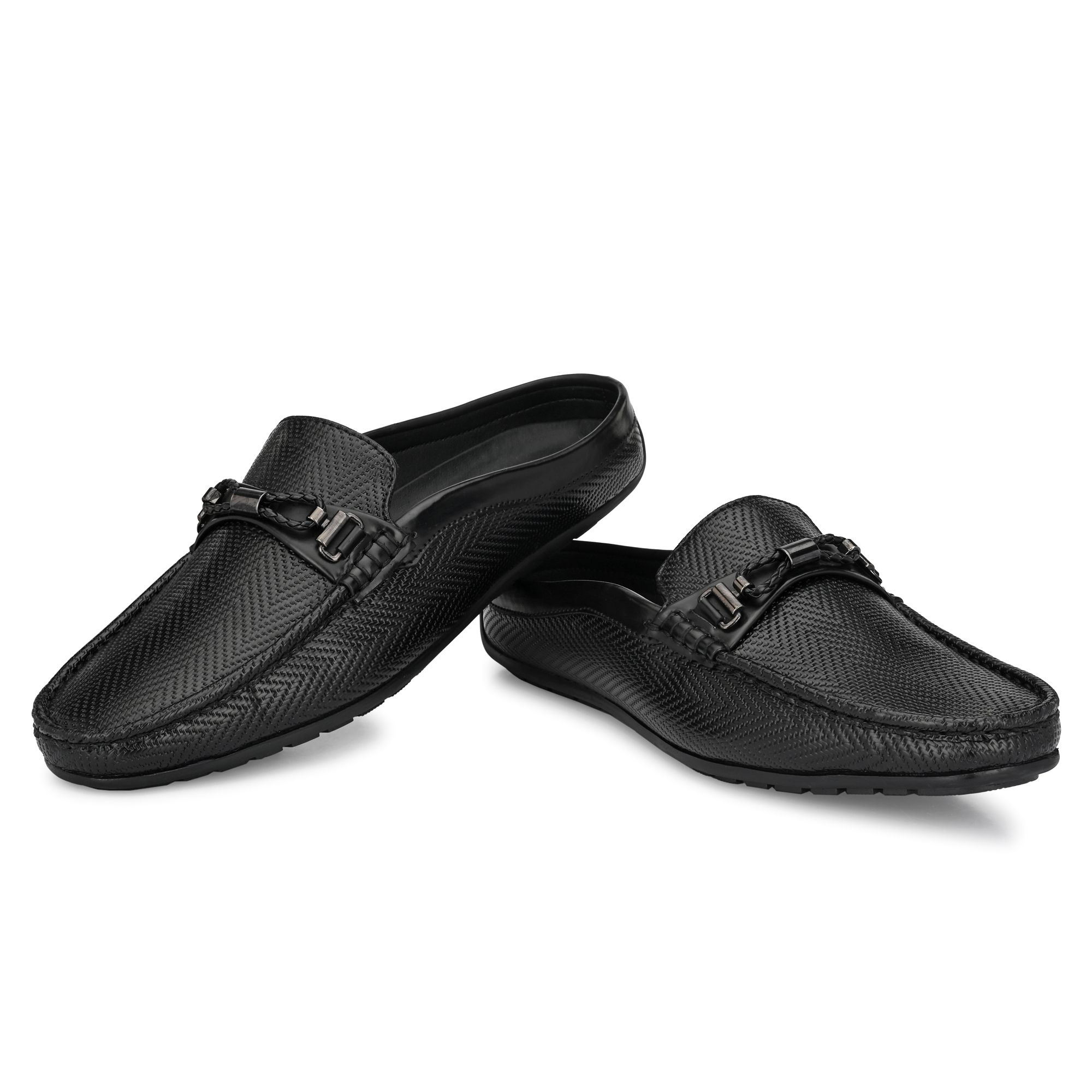 BUSKINS CASUAL MULES BA5666 BLACK