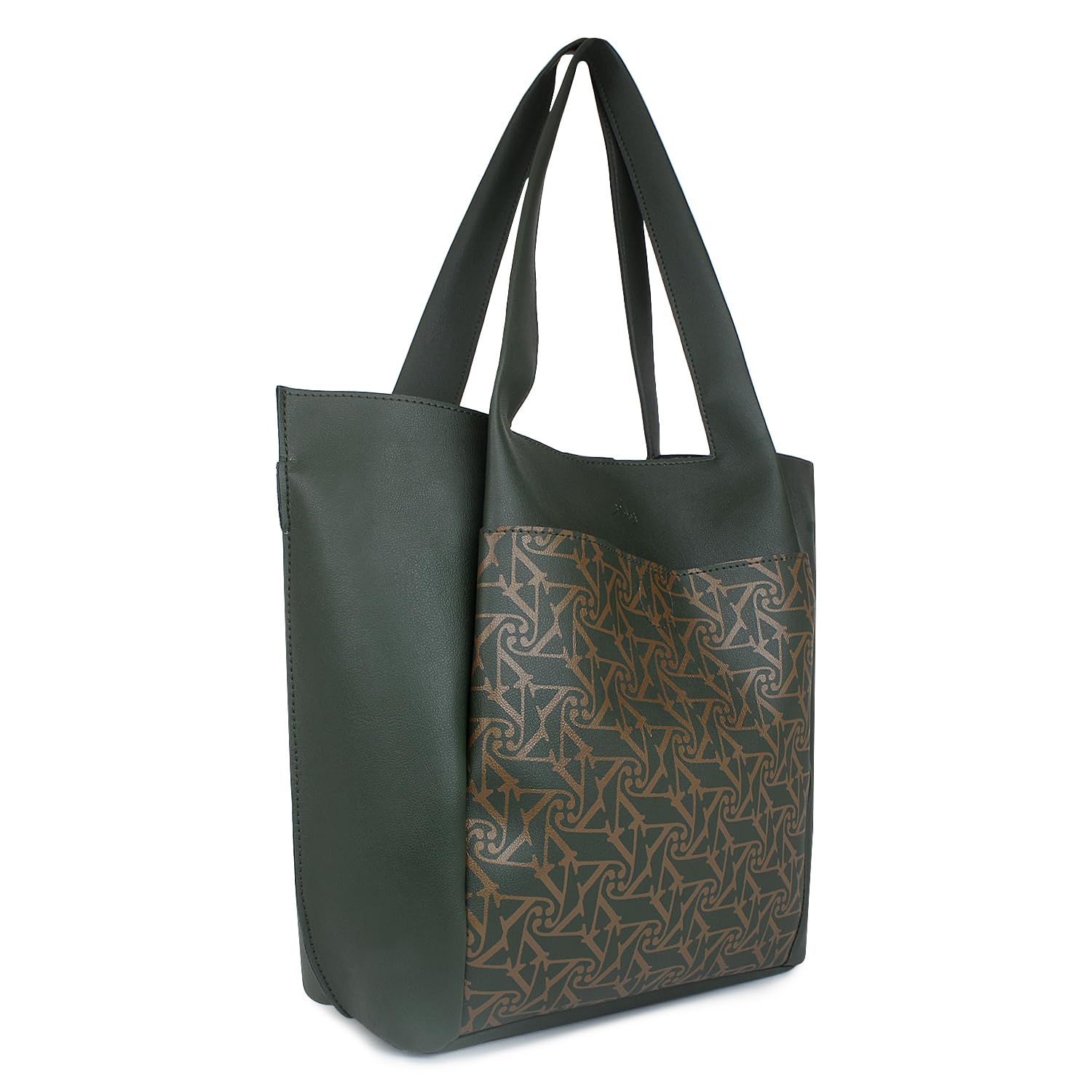 Yelloe Green Printed Handbag