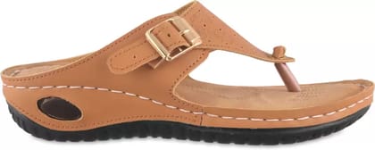 FAOLIN Women Tan Wedges Sandal