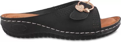 FAOLIN Women Black Flats Sandal