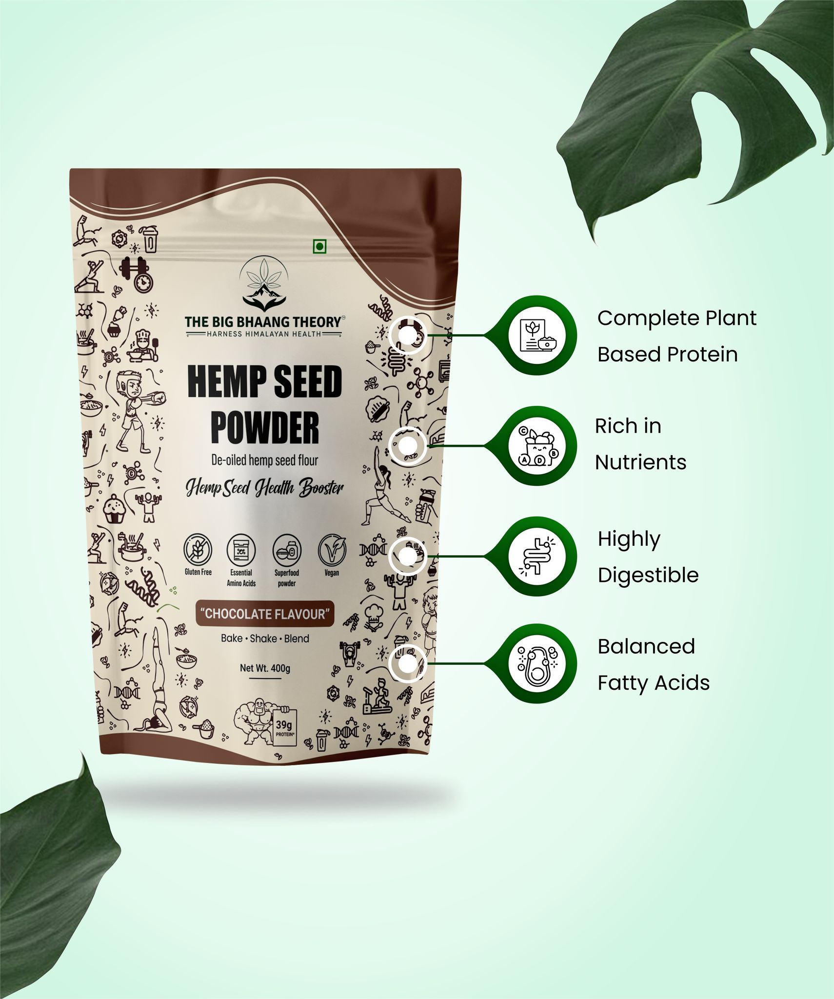 Hemp Seed Powder- Chocolate