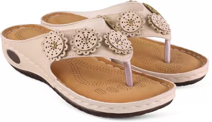 FAOLIN Women Camel Wedges Sandal