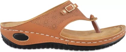 FAOLIN Women Tan Casual Sandal