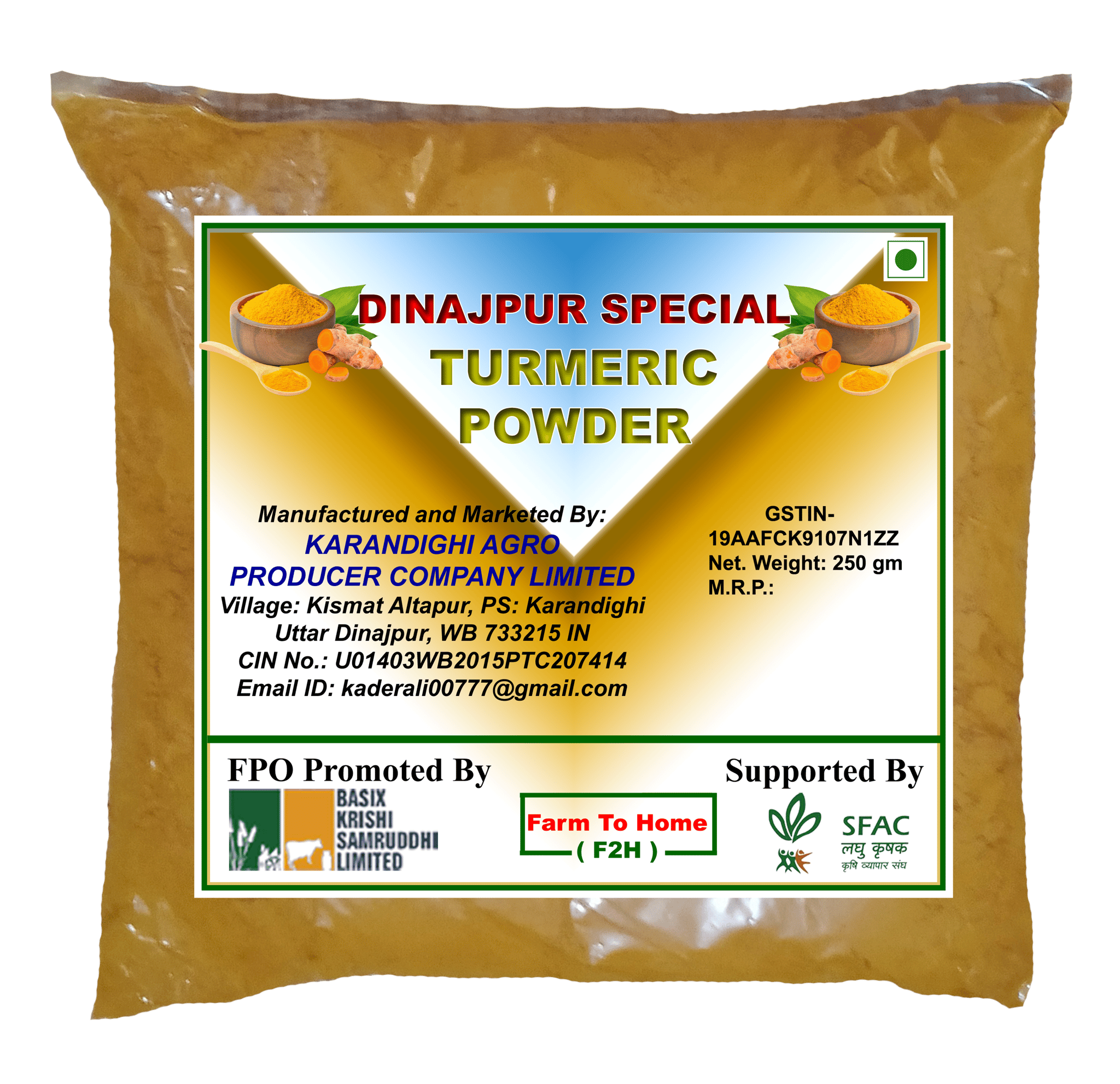 Dinajpur Special Turmeric Powder | 250gm