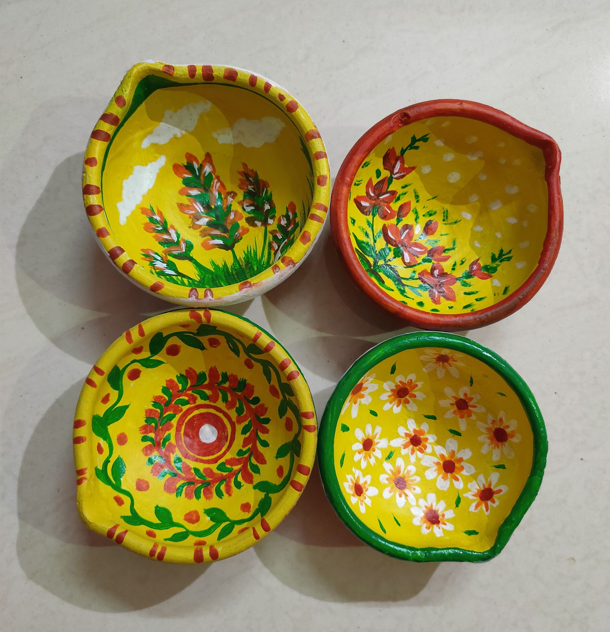 Waterproof 4  Pieces Diya.