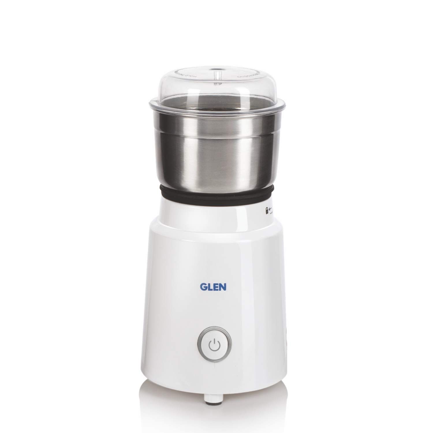 Glen Electric Mini Grinder 350 Watt | 1 Jar | ABS body | ISI Certified| 2 year warranty White (SA 4045 NG)