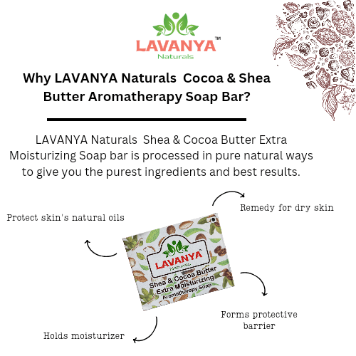 LAVANYA Naturals Cocoa & Shea Butter Aromatherapy Soap