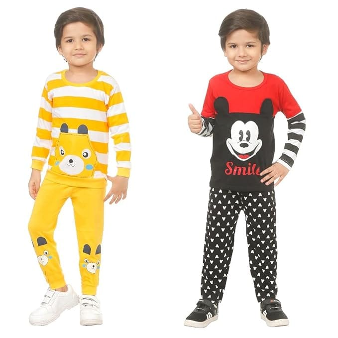 RC REYANSH CREATIONS Kids Casual T-Shirts and Trouser Pant II Cotton Kids Clothing Set