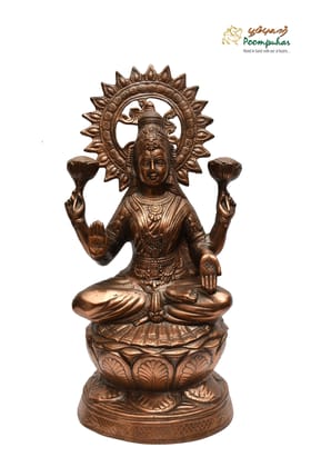 POOMPUHAR BLACK METAL 22 INCH LAKSHMI