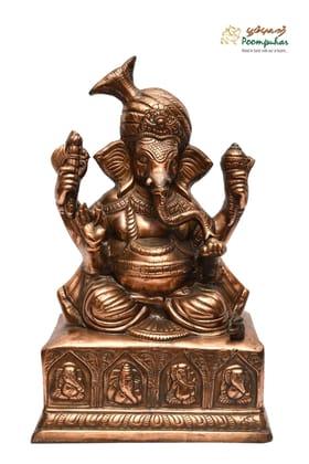 POOMPUHAR BLACKMETAL 17 INCH GANESH