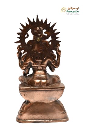 POOMPUHAR BLACK METAL 15 INCH LAKSHMI