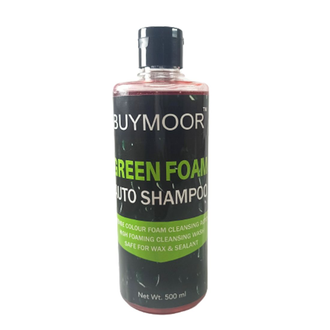 BUYMOOR Green Foam Auto Shampoo - Wax & Sealant Safe Car Cleaning Solution 500 ML