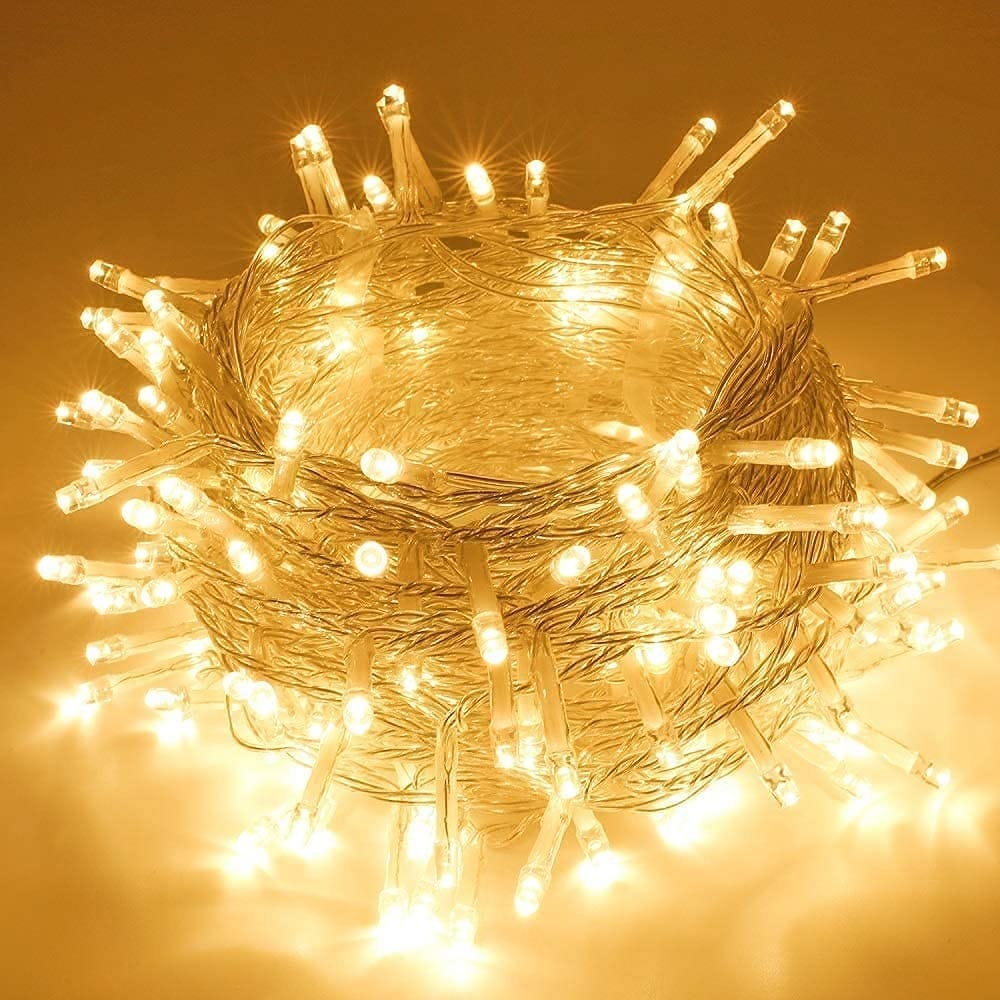 F C Fancy Creation 12 Meter LED Pixel String Light 40 ft/Heavy Duty Copper Led Pixel String Light Rice String-Pack of 1-Warm White