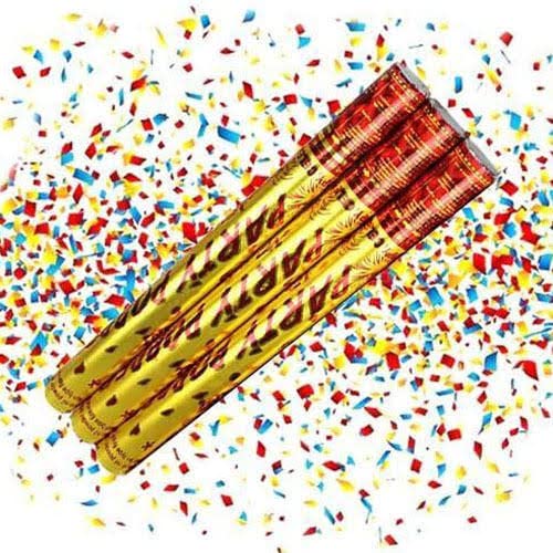 F C Fancy Creation Party Poppers Confetti (Pack Of 3) For Any Type Of Party Celebration