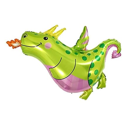 F C Fancy Creation Dragon Shape Foil Balloon for Dinosaur Theme Decoration | 18 Inches | Pack of 2