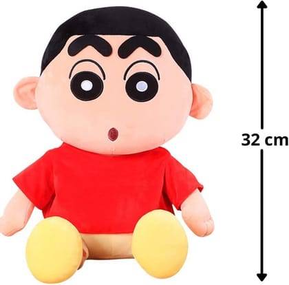 FC Fancy Creation Imported Shinchan Soft Toys, Baby Soft Toy Toy Cute Kids Birthday Cartoon Character Baby Boys/Girls 32 cm