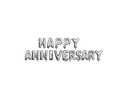 F C Fancy Creation Happy Anniversary Decorations Foil Balloon for Home Decoration 16" Size for Wife Husband/Aniversary/Bedroom, Room Decorating Items/Marriage Theme Decorative