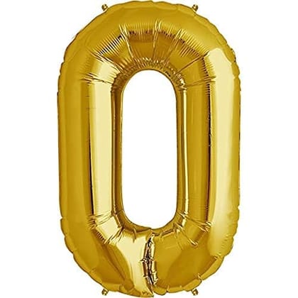 F C Fancy Creation Solid 3 Number Numeric Digit Gold Foil Balloon 16" Inch Party Decoration Supplies