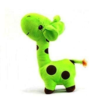F C Fancy Creation Cute Giraffe Soft Plush Toy Animal Baby Kid Birthday Gift 23 cm_Lime Green