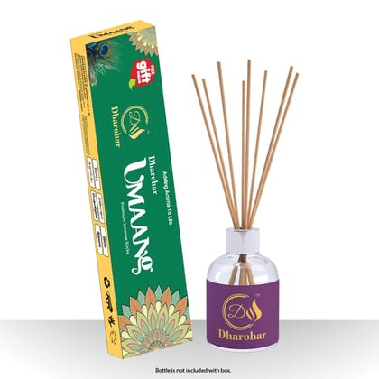 UMAANG - Natural Incense Sticks| 100% Organic | Agarbatti for pooja | Low Smoke Incense Sticks | Long Lasting Incense Sticks ( 100 GMS)