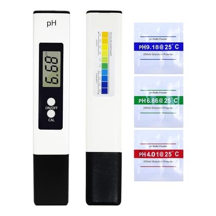 Digital pH Meter Pen Type High Accuracy Water Quality Tester with Range 0-14