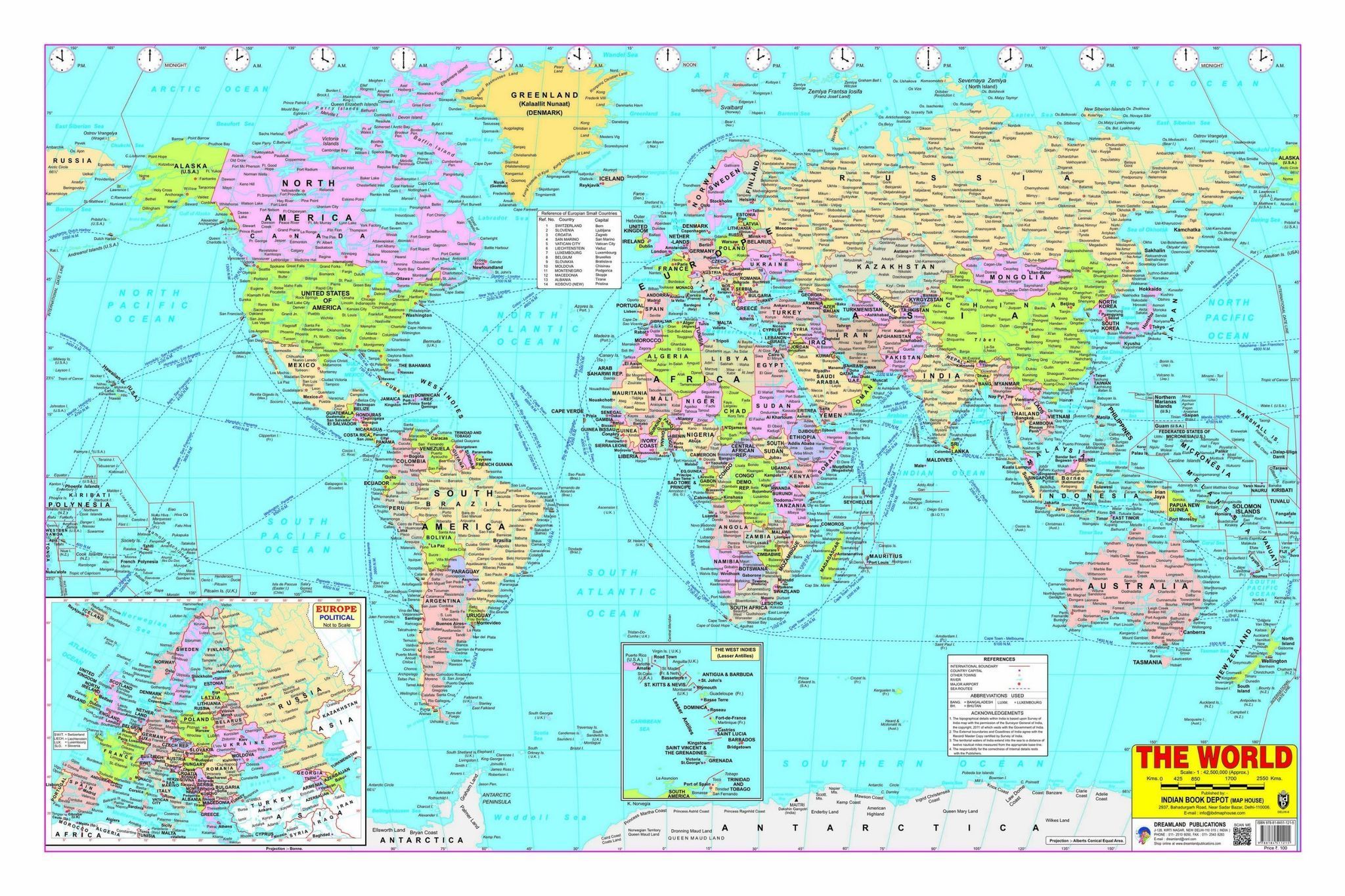 World Map - Laminated Both Sides [Wall Chart] Dreamland Publications