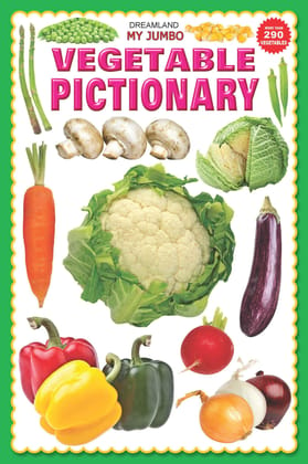 Vegetables Jumbo Pictionary - A3 Size Book with Big Pictures for Early Learners [Paperback] Dreamland Publications